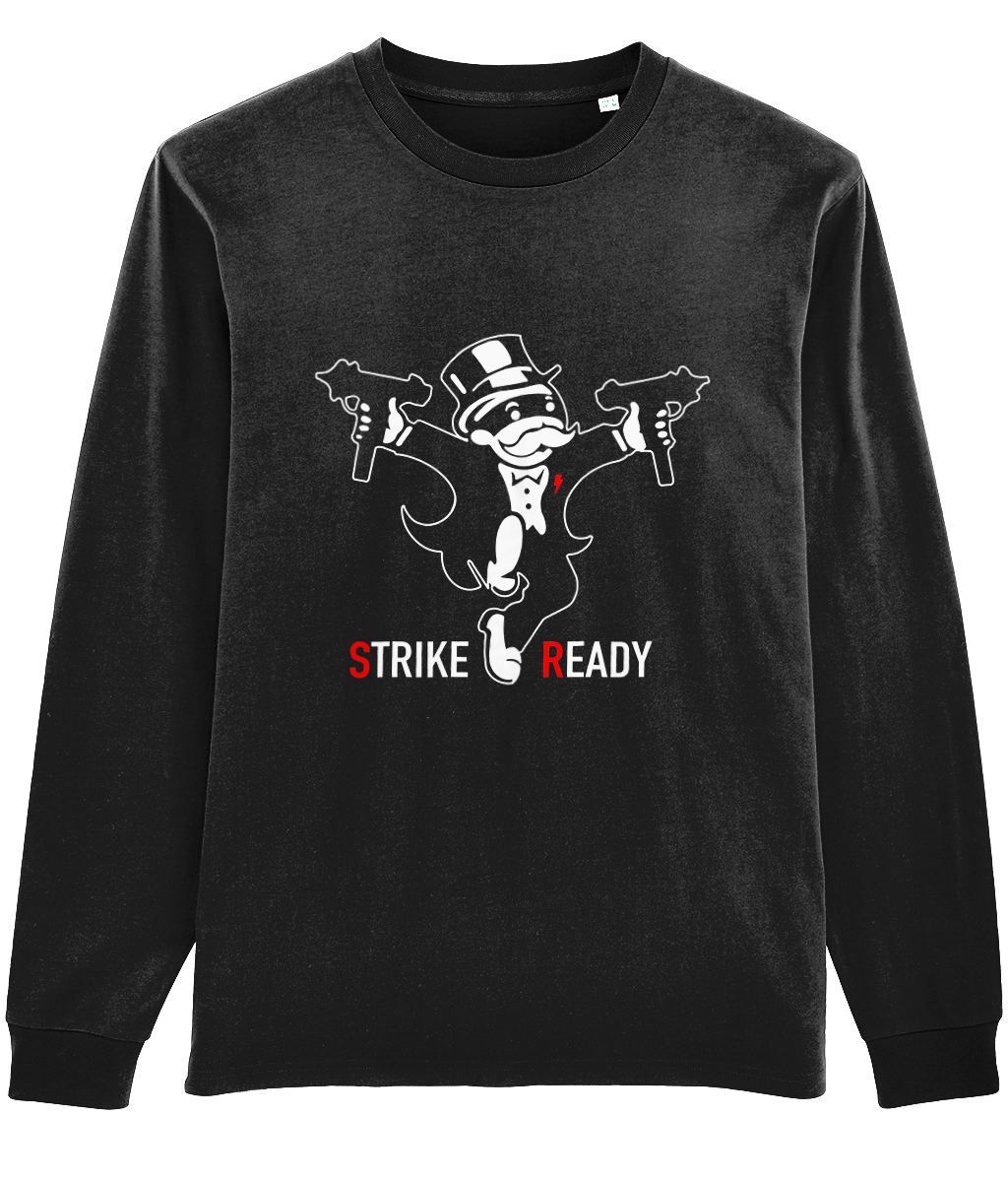 Monopoly Man Red Alert MUWAT Long sleeved T-shirt